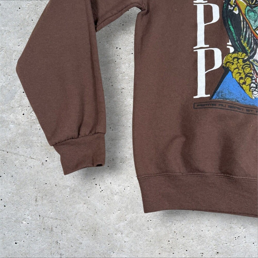 Pablo Picasso Art Sweatshirt Brown Bowery Supply Co Femme Au Beret Medium M Tee - Picture 6 of 10